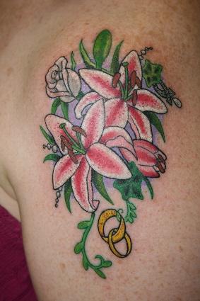 Tattoos - Wedding Bouquet - 86126